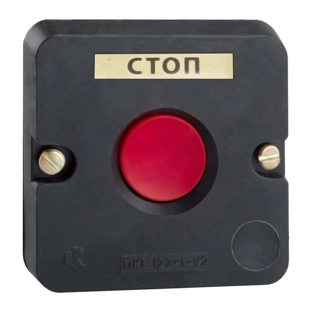 Пост кнопочный ПКЕ 122-1-У2-IP54-КЭАЗ (красная кнопка), 20 шт