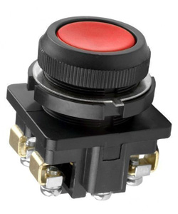 КЕ-011 У3 исп.5, красный, 1р, цилиндр, IP40, 10А ,660В, выключатель кнопочный (ЭТ)