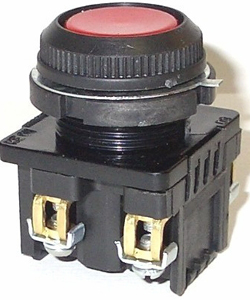 КЕ-181 У2 исп.5, красный, 1р, цилиндр, IP54, 10А ,660В, выключатель кнопочный (ЭТ)