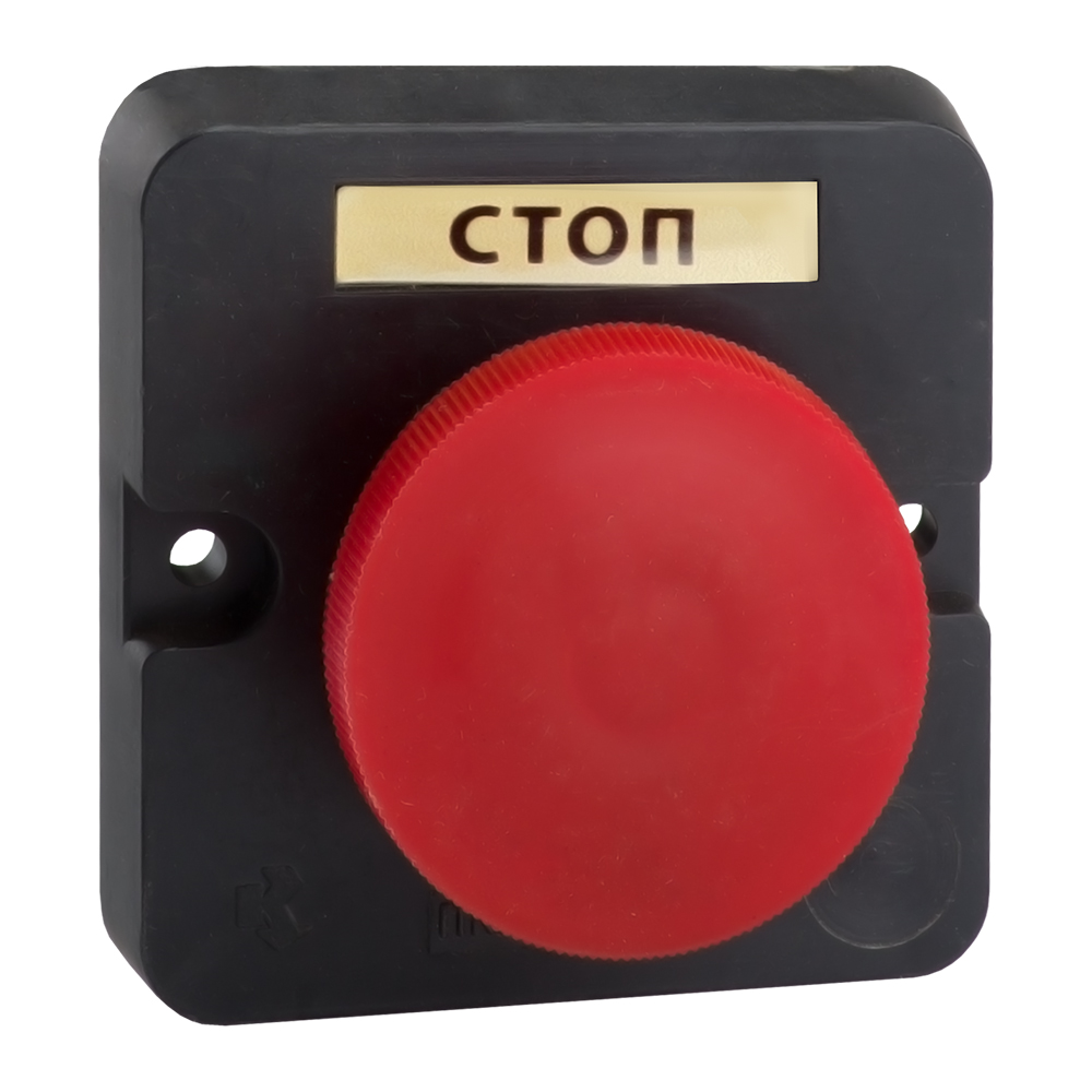 Пост кнопочный ПКЕ 122-1-У2-IP54-КЭАЗ (красный гриб), 20 шт