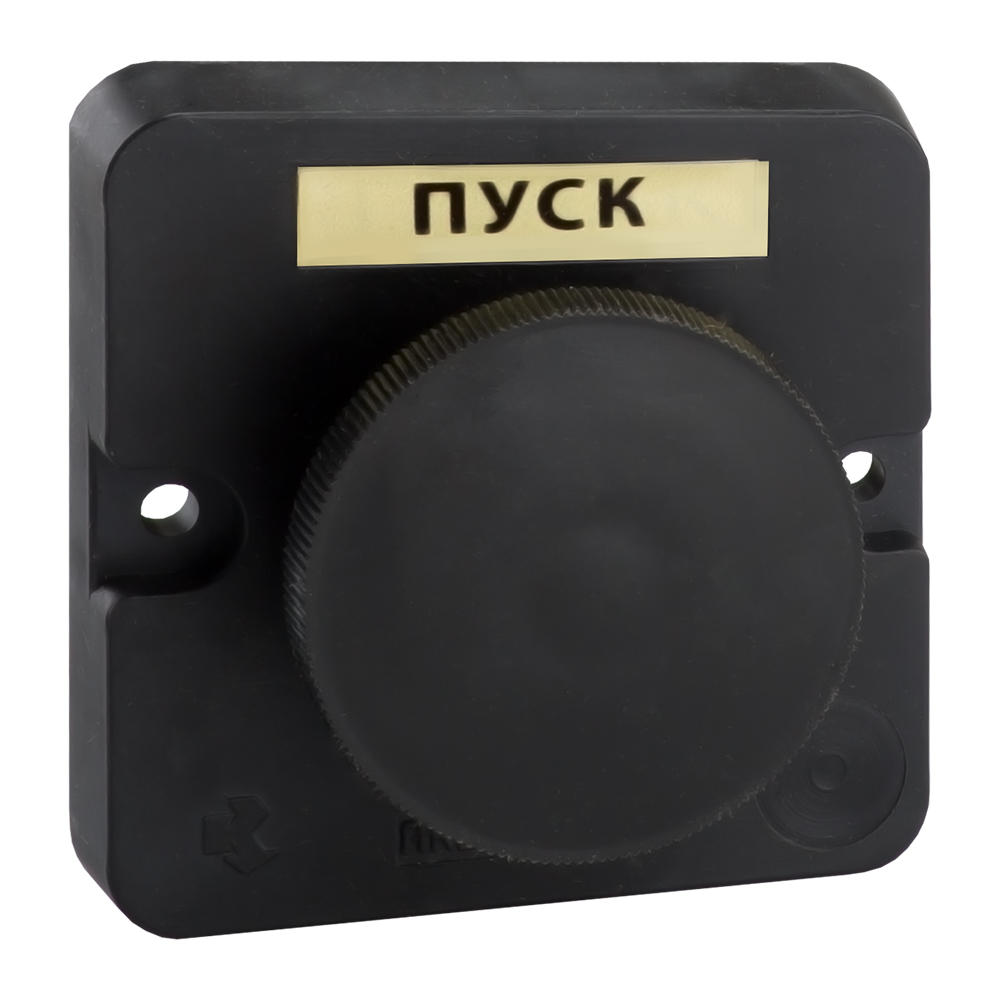 Пост кнопочный ПКЕ 112-1-У3-IP40-КЭАЗ (черный гриб), 20 шт