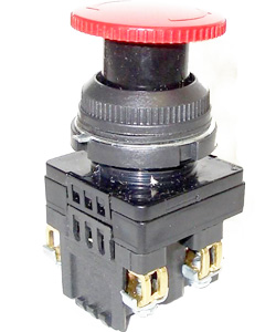 КЕ-131/2, красный, 1з+1р, гриб с фикс., IP40, 10А ,660В  (ЭТ)