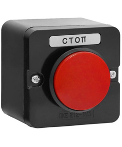 ПКЕ 222-1 У2, 10А, 660В, 1 элемент, красный гриб, накладной, IP54  (ЭТ)