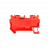 Клемма пружинная проходная, 4 мм², красная
