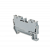 Клемма пружинная проходная, 4 мм², серая