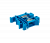 Клемма винтовая проходная, 10 мм², синяя