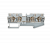 Клемма пружинная четырехпроводная,  4 мм², серая