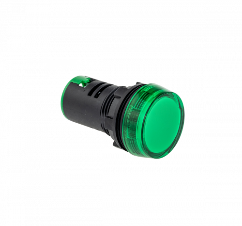 Сигнальная LED лампа, зеленый, 110V AC/DC IP65