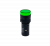 Сигнальная лампа 16мм, зеленый, 220V AC